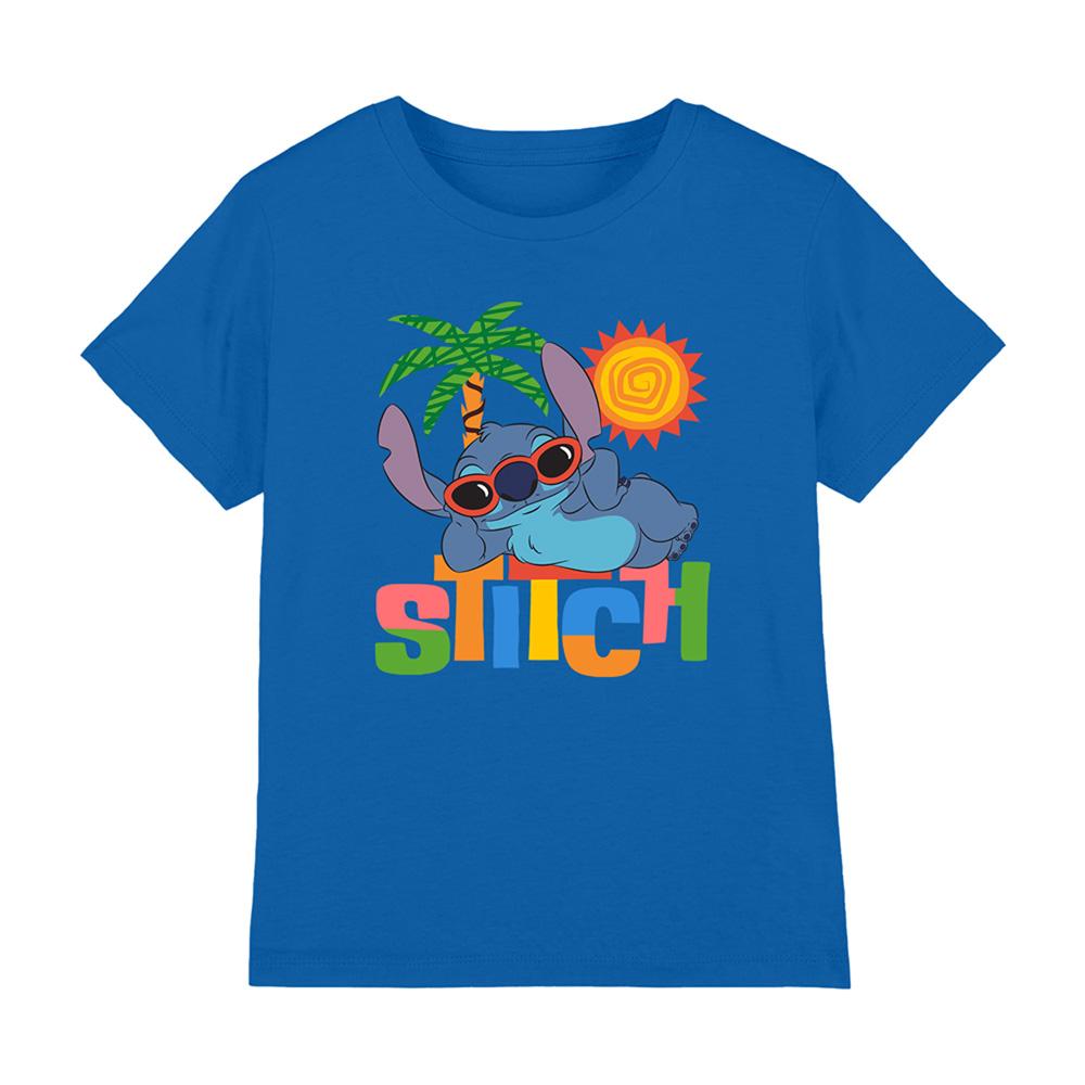 (リロ・アンド・スティッチ) Lilo & Stitch オフィシャル商品 キッズ・子供 Sunglasses Tシャツ 半袖 トップス 【海外通販】画像