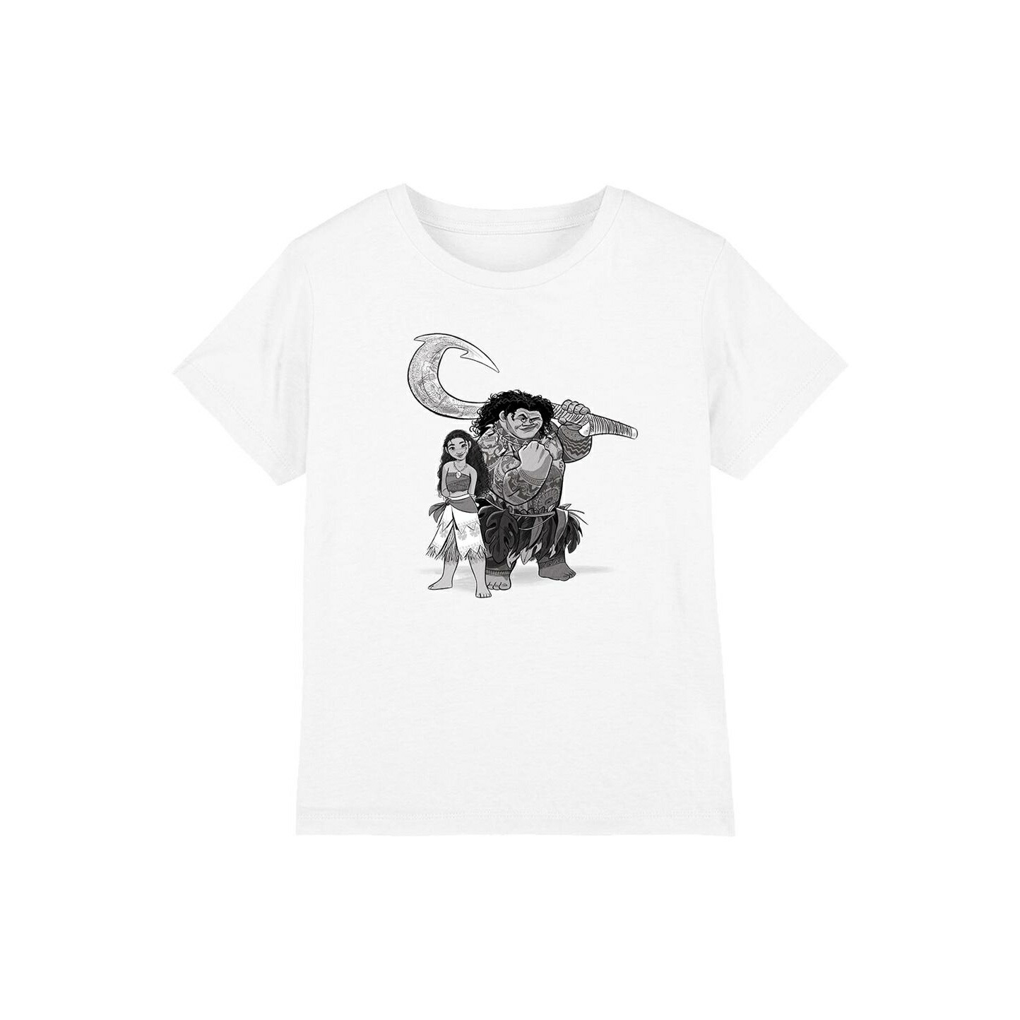 (モアナと伝説の海) Moana オフィシャル商品 キッズ・子供 マウイ モアナ Tシャツ スケッチ 半袖 トップス 【海外通販】画像