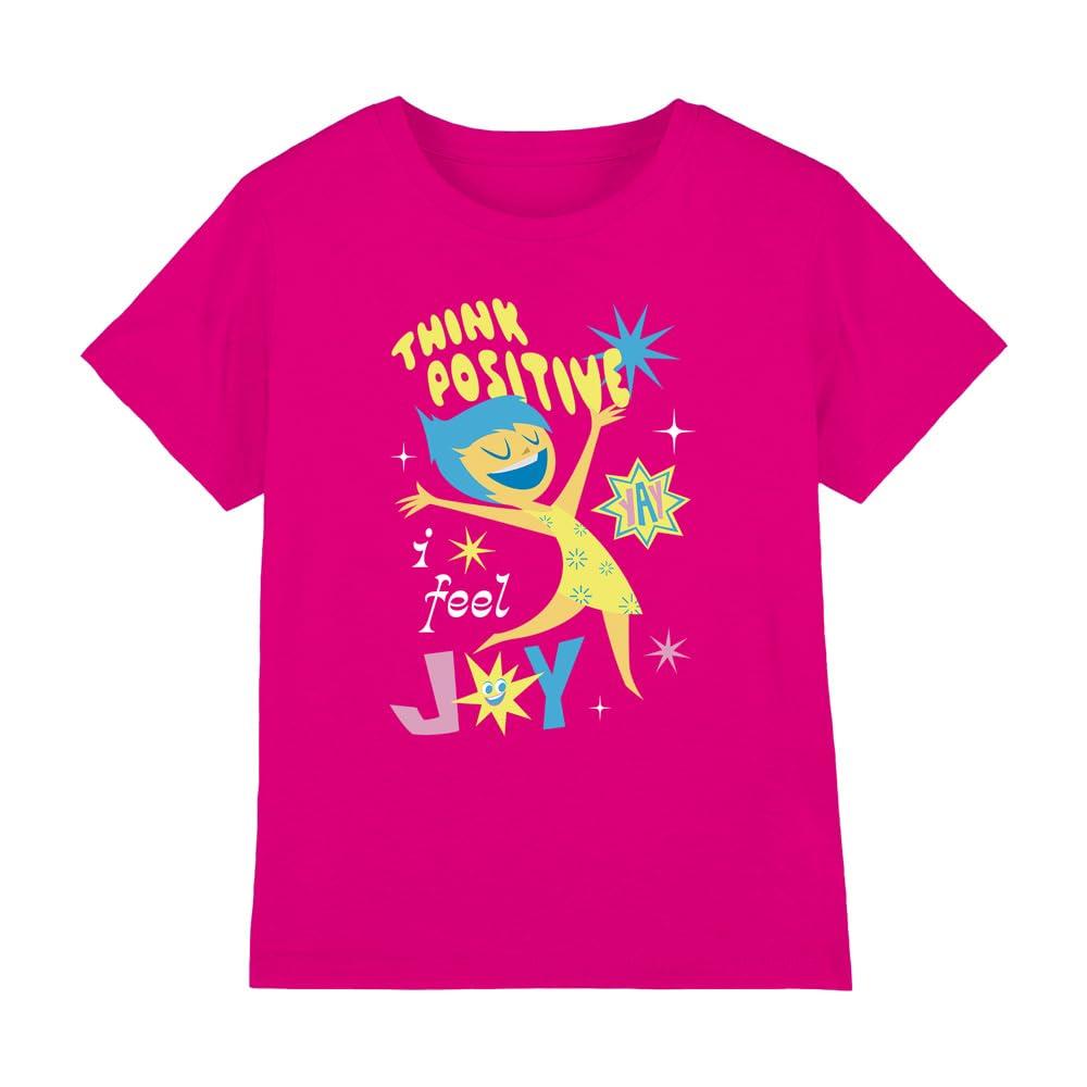 (インサイド・ヘッド2) Inside Out 2 オフィシャル商品 キッズ・子供 Think Positive Tシャツ ヨロコビ 半袖 トップス 【海外通販】画像