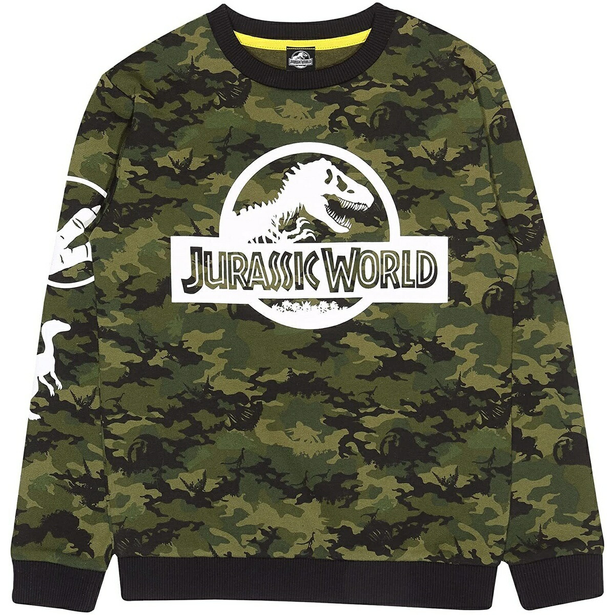 ジュラシック ワールド Jurassic World オフィシャル商品 キッズ 子供 迷彩 トレーナー 長袖 スエットシャツ もらって嬉しい出産祝い