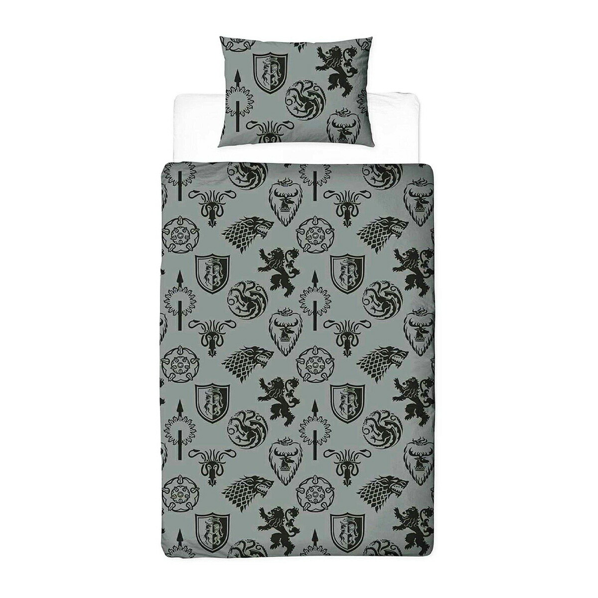 (ゲーム・オブ・スローンズ) Game Of Thrones オフィシャル商品 House Of The Dragon 掛け布団カバー・枕カバーセット リバーシブル 寝具 【海外通販】画像