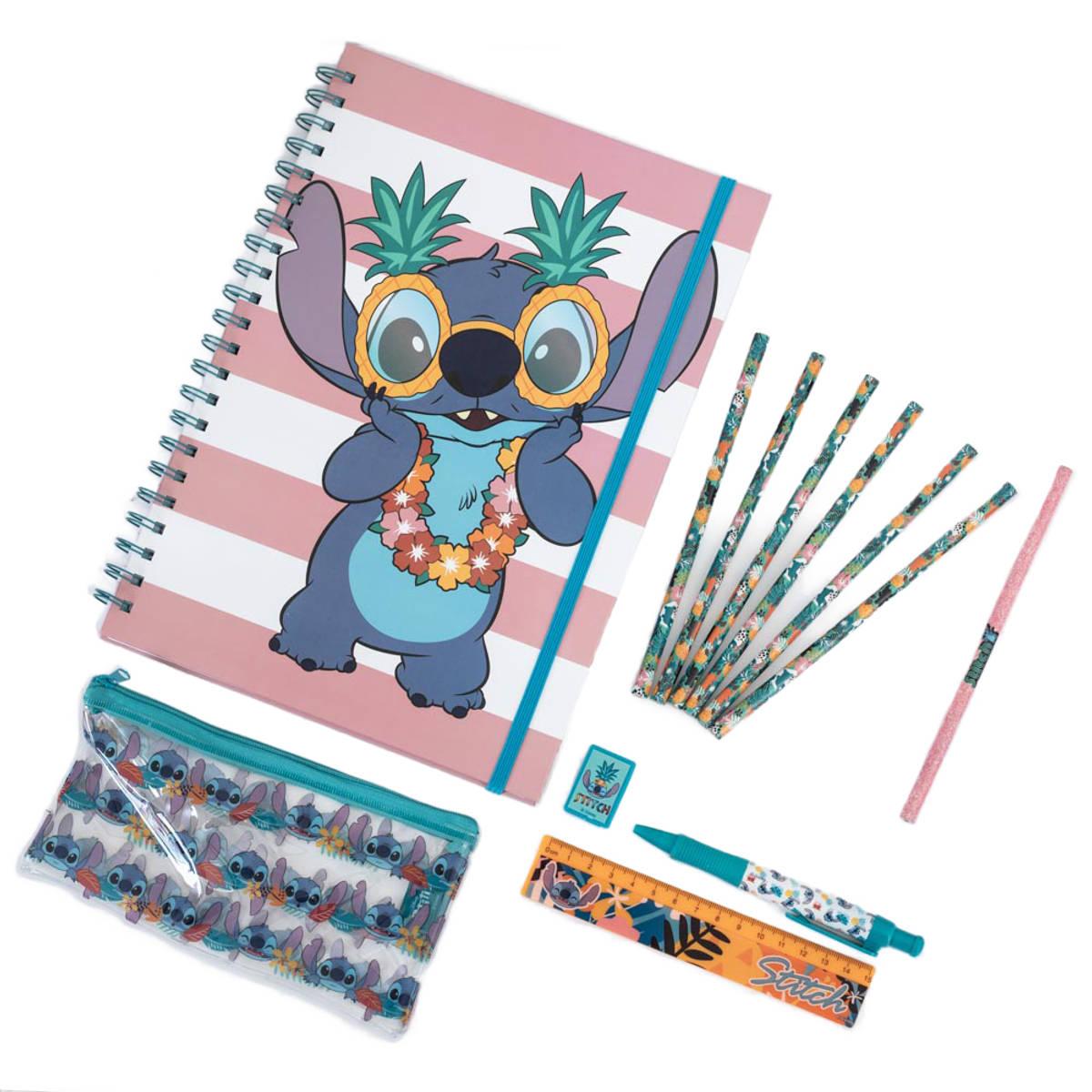 (リロ・アンド・スティッチ) Lilo & Stitch オフィシャル商品 Aloha Hawaii A4 文房具 ステーショナリー セット (12個組) 【海外通販】画像