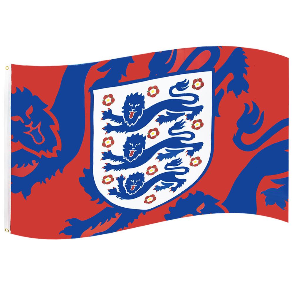 イングランド フットボール アソシエーション England Fa フラッグ 旗 オフィシャル商品 スリーライオンズ