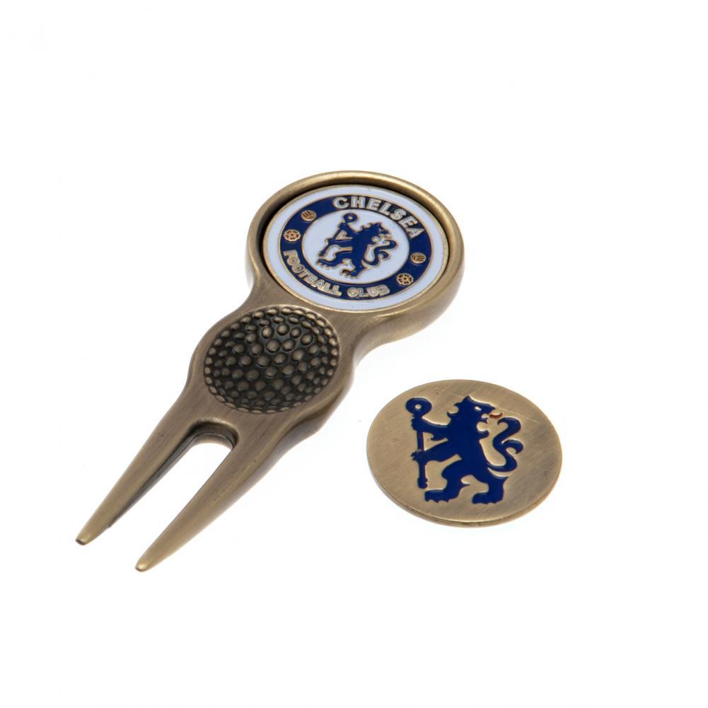 楽天市場 チェルシー フットボールクラブ Chelsea Fc オフィシャル商品 グリーンフォークとゴルフボールマーカー ギフトセット 楽天海外直送 Pertemba Japan