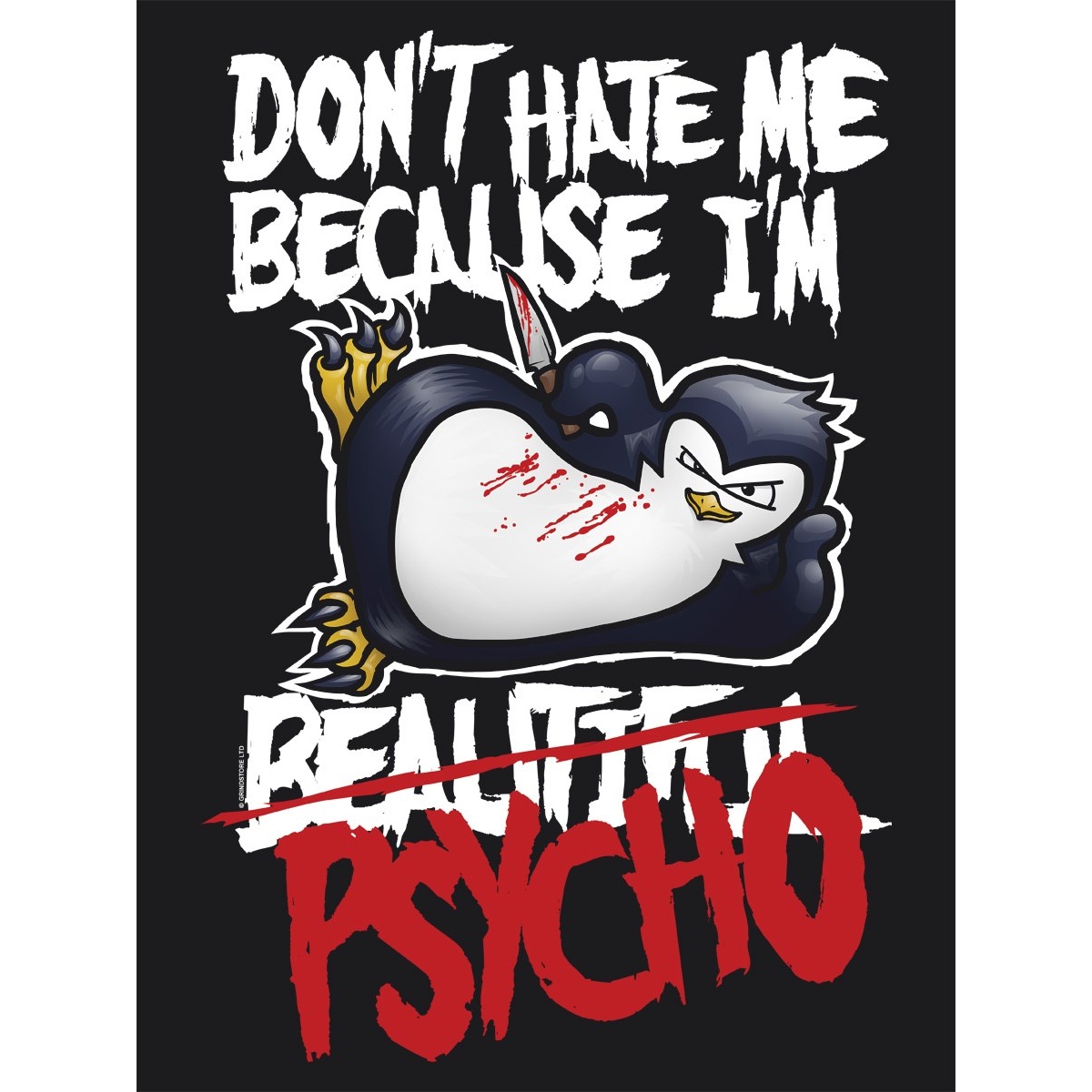 楽天市場 サイコ ペンギン Psycho Penguin オフィシャル商品 レディース Dont Hate Me 半袖 キャラクター Tシャツ 楽天海外直送 Pertemba Japan