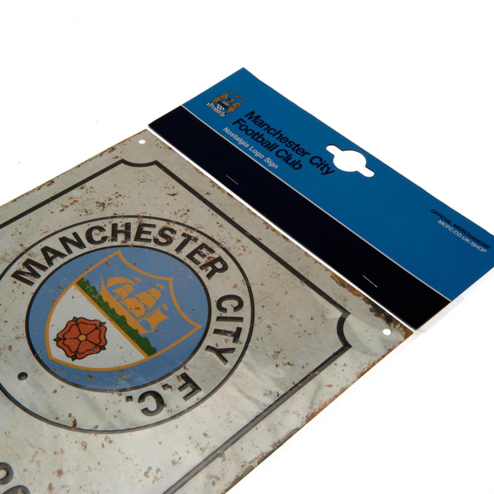 楽天市場 マンチェスター シティ フットボールクラブ Manchester City Fc オフィシャル商品 レトロ ロゴサイン サッカー 壁掛け 楽天海外直送 Pertemba Japan