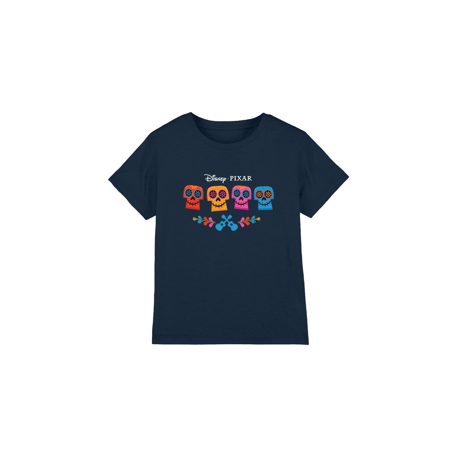 (リメンバー・ミー) Coco オフィシャル商品 キッズ・子供 スカル ロゴ Tシャツ フルカラー 半袖 トップス 【海外通販】画像