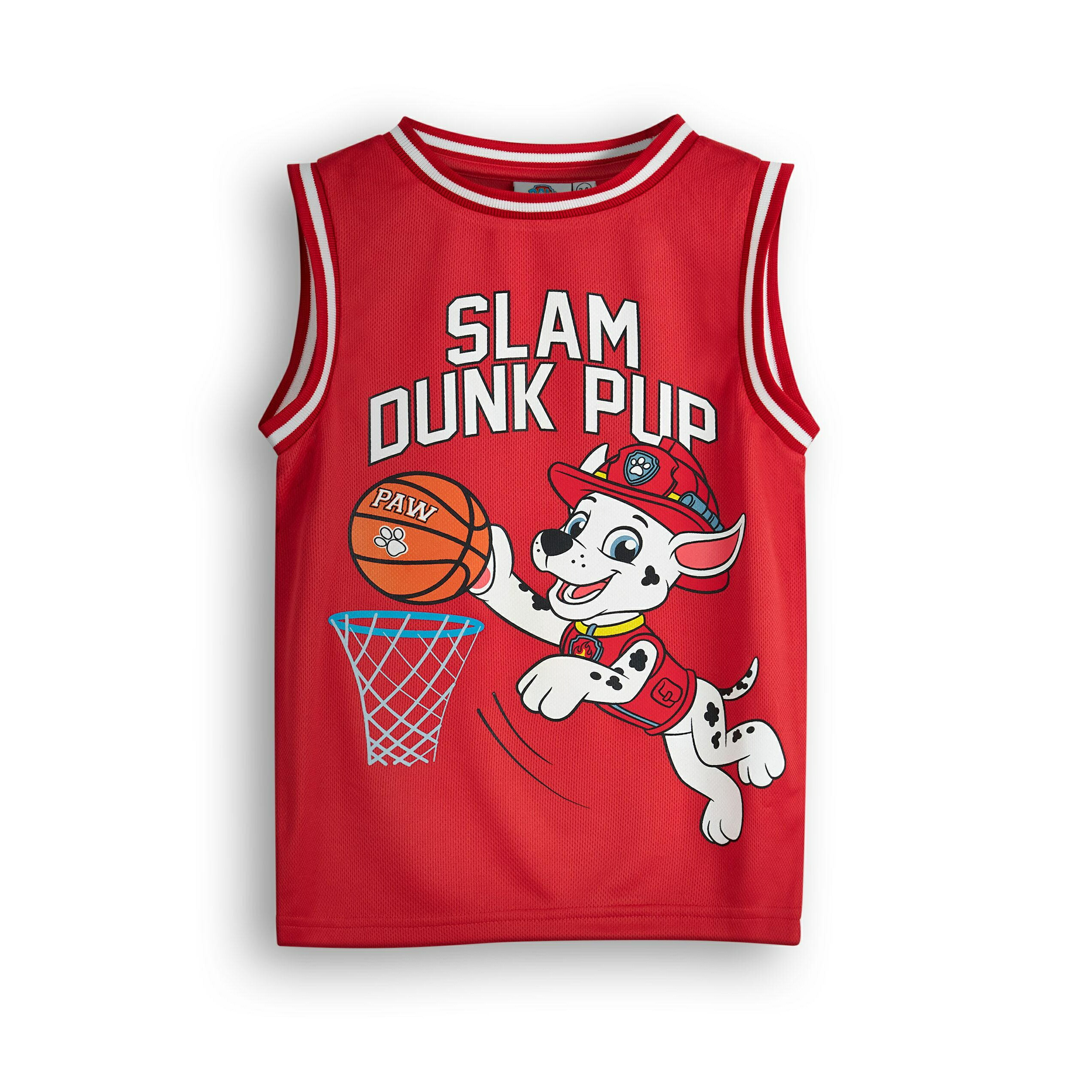 (パウ・パトロール) Paw Patrol オフィシャル商品 キッズ・子供 Slam Dunk Pup タンクトップ マーシャル ジャージー 半ズボン 袖なし トップス 【海外通販】画像