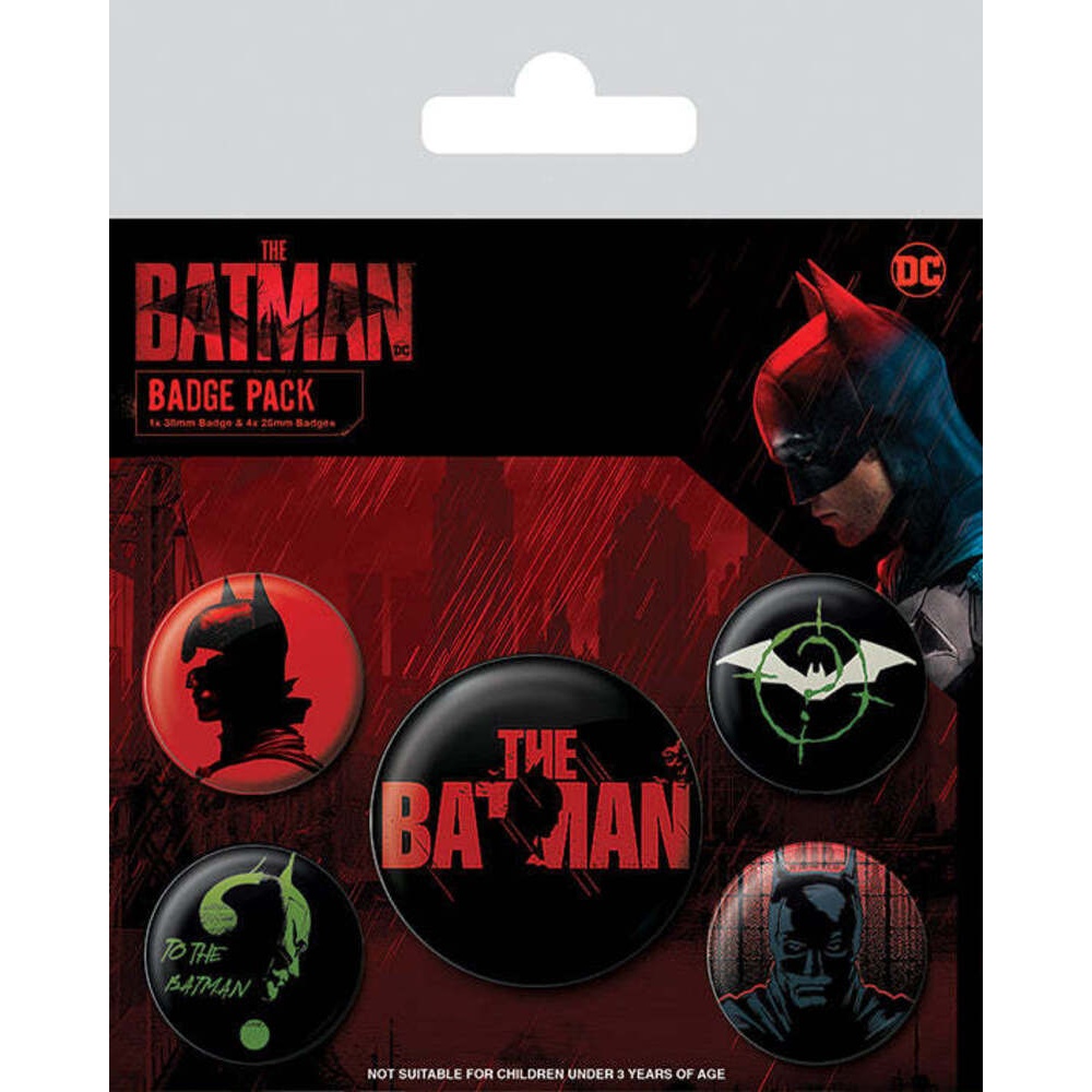(バットマン) Batman オフィシャル商品 缶バッジ (5個セット) 【海外通販】画像