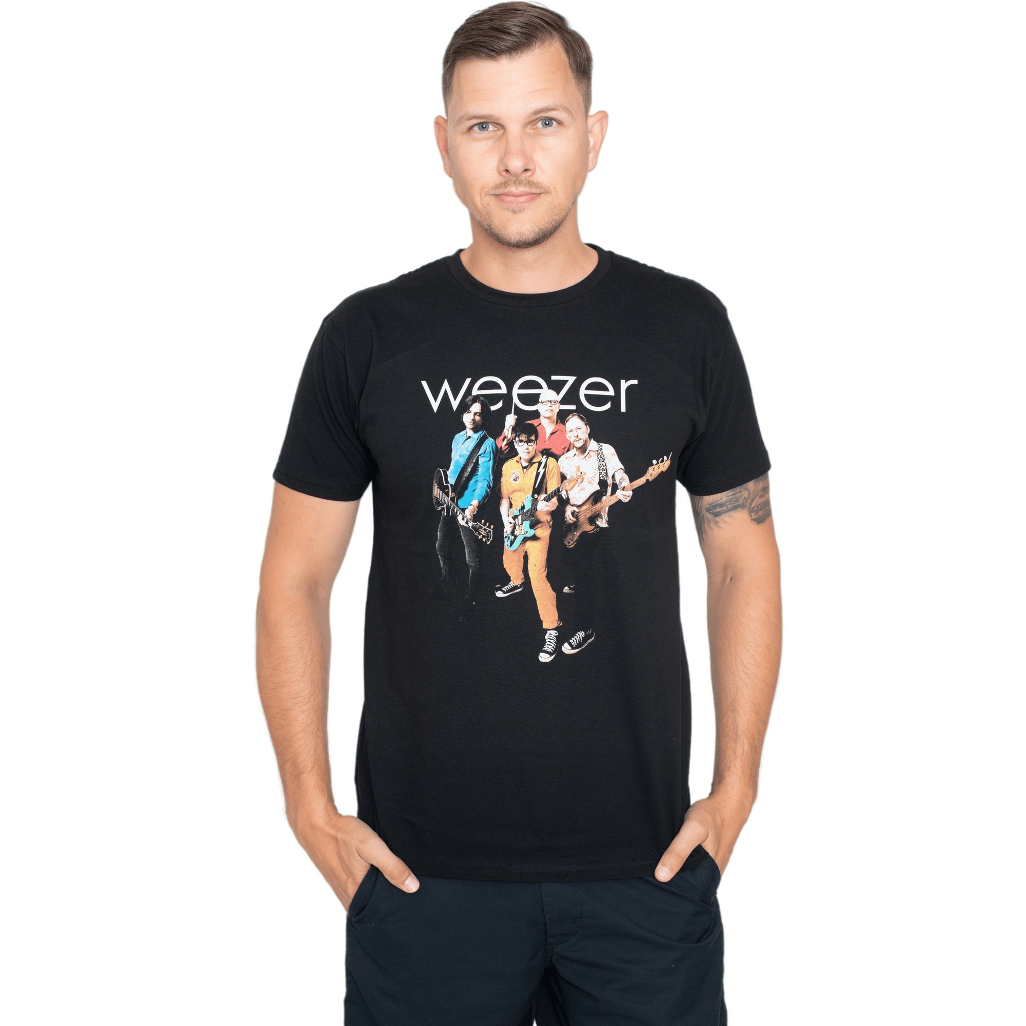 楽天市場】【WEEZER】ウィーザー「BAND PHOTO」Tシャツ : バンドT