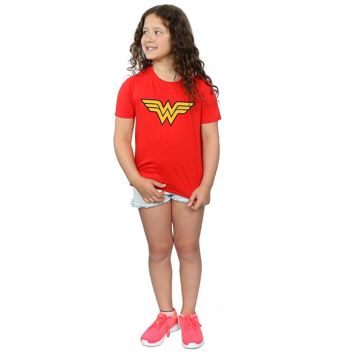 (ワンダーウーマン) Wonder Woman オフィシャル商品 キッズ・子供用 半袖 Tシャツ トップス 女の子 【海外通販】画像