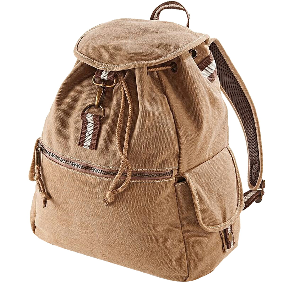 (クオドラ) Quadra ヴィンテージ キャンバス バックパック リュックサック ファッションリュック 18リットル (2パック) 【海外通販】|Pertemba Japan