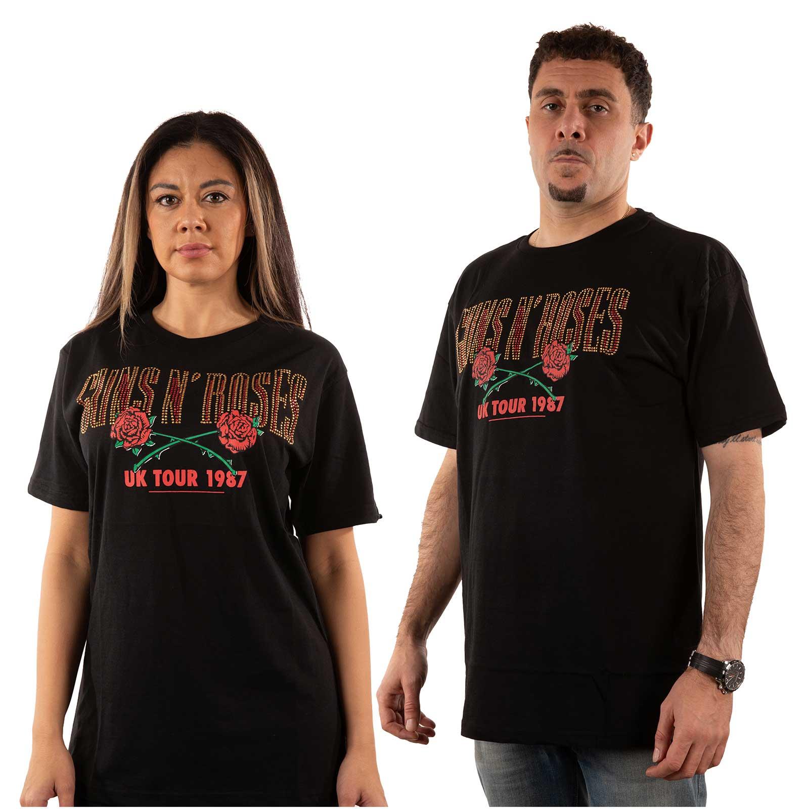 ガンズ アンド ローゼス 1987ツアー Tシャツ L GUNS N' ROSES (ガンズ・アンド・ローゼズ) UK Tour '87 「1987