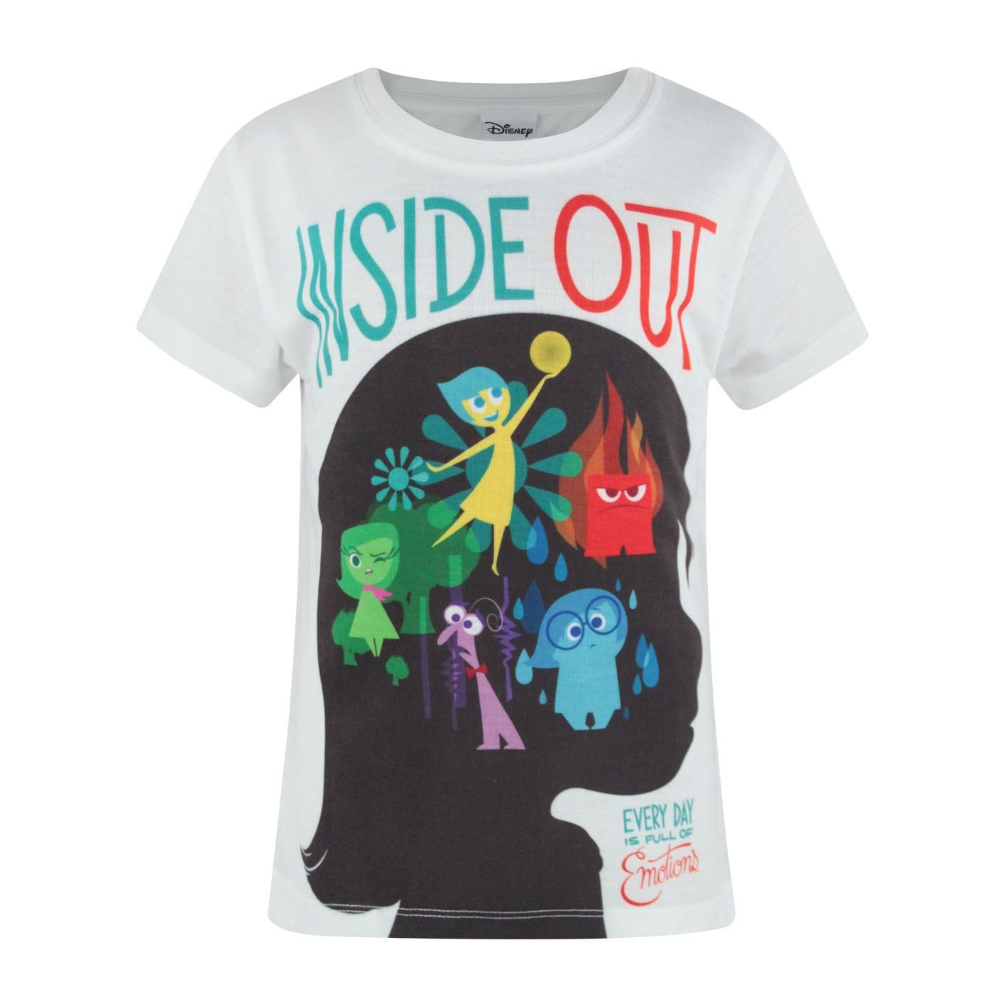 (インサイド・ヘッド) Inside Out オフィシャル商品 子供用 半袖 キャラクター 昇華プリント Tシャツ 女の子 【海外通販】画像