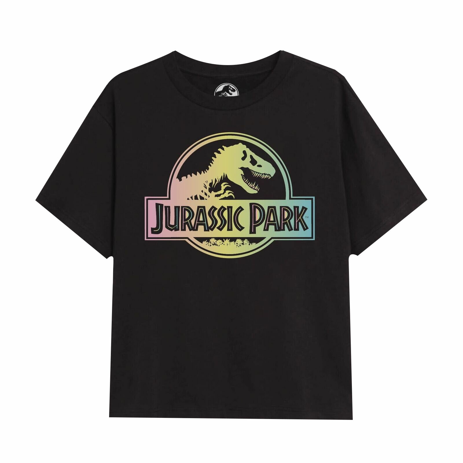(ジュラシック・パーク) Jurassic Park オフィシャル商品 グラデーション ロゴ 半袖 Tシャツ トップス 女の子 【海外通販】画像