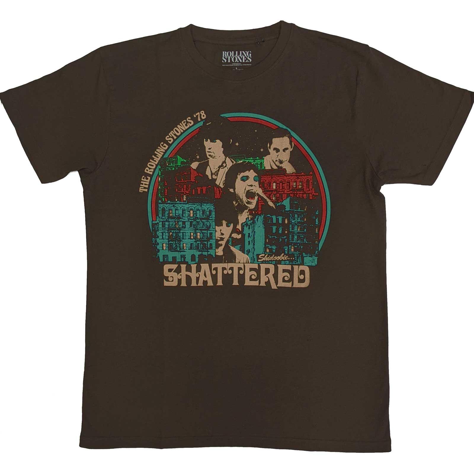 (ローリング・ストーンズ) The Rolling Stones オフィシャル商品 ユニセックス Some Girls Shattered Tシャツ 半袖 トップス 【海外通販】画像