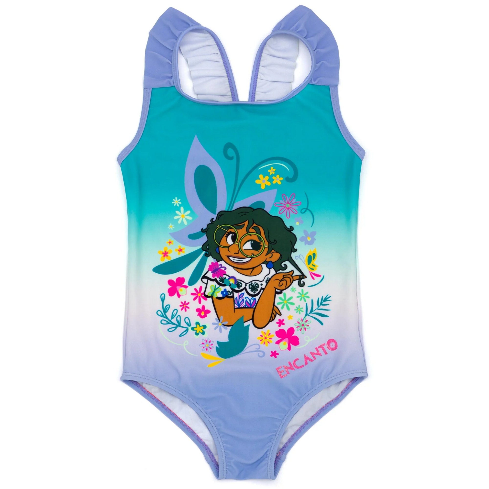 (ミラベルと魔法だらけの家) Encanto オフィシャル商品 キッズ・子供 ガールズ ワンピース 水着 スイムウェア 【海外通販】画像