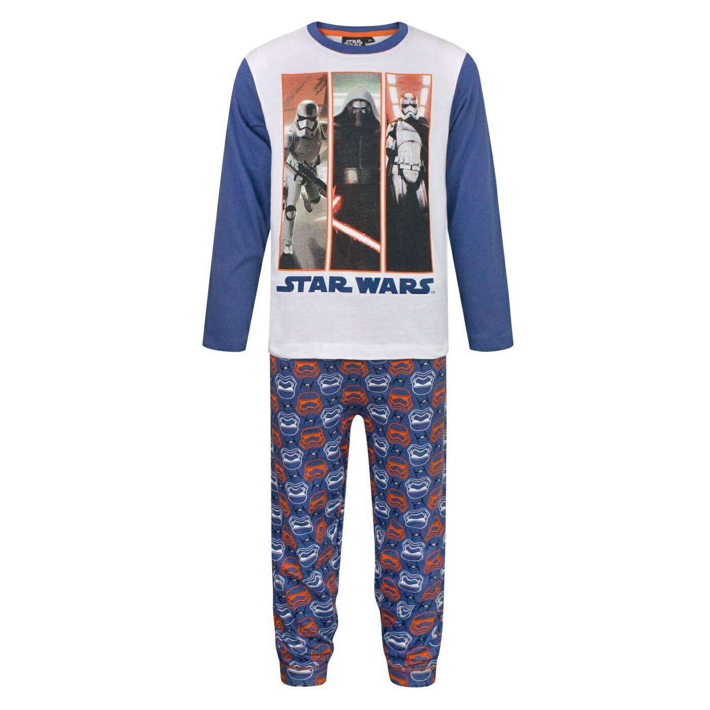 (スター・ウォーズ/フォースの覚醒) Star Wars: The Force Awakens オフィシャル商品 キッズ・子供 ボーイズ パジャマ パネル 長袖 上下セット 【海外通販】画像