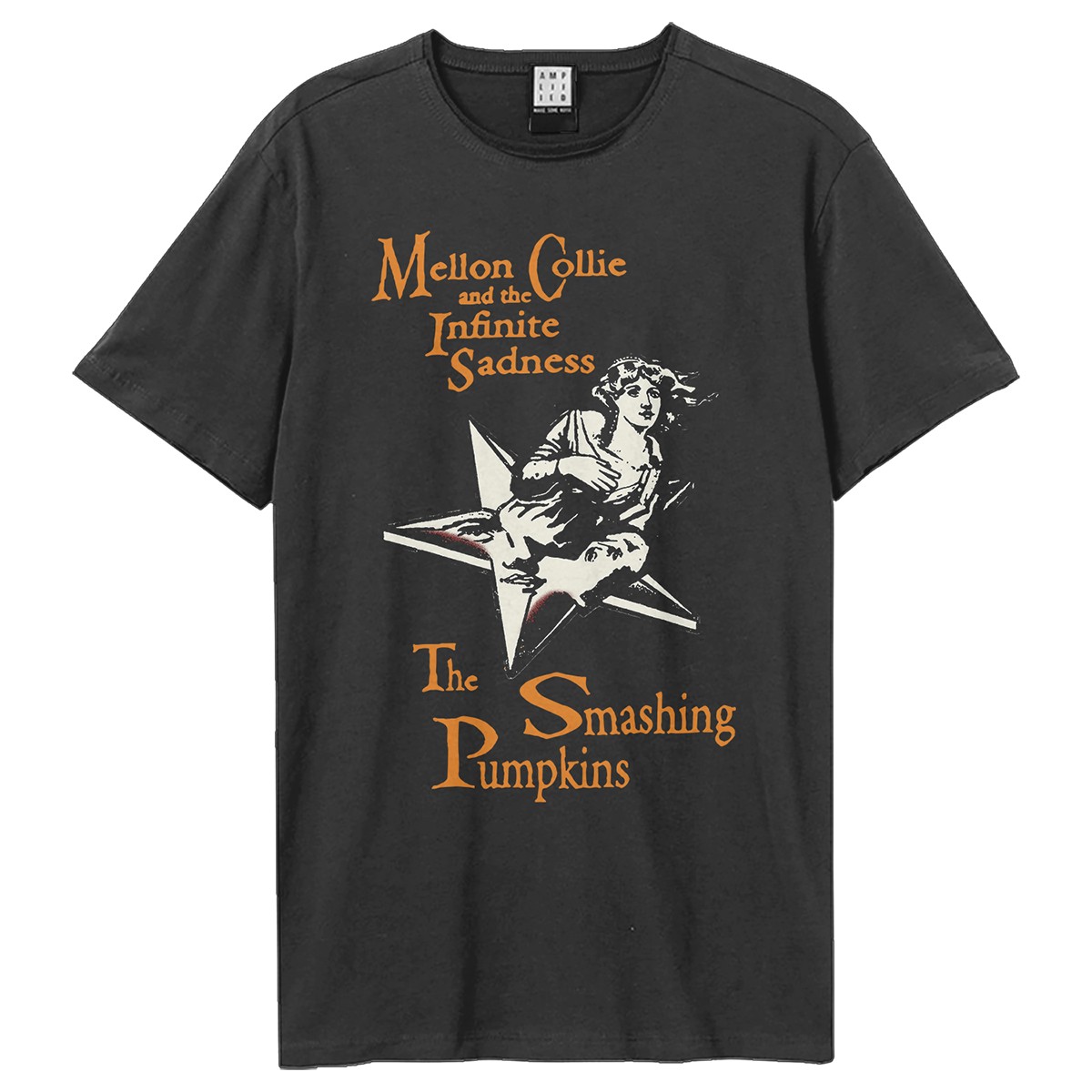(アンプリファイド) Amplified オフィシャル商品 レディース デヴィッド・ボウイ Tシャツ ロング丈 Low 半袖 Tシャ アンプリファイド デビッドボウイ ブラックスターTシャツ ロック