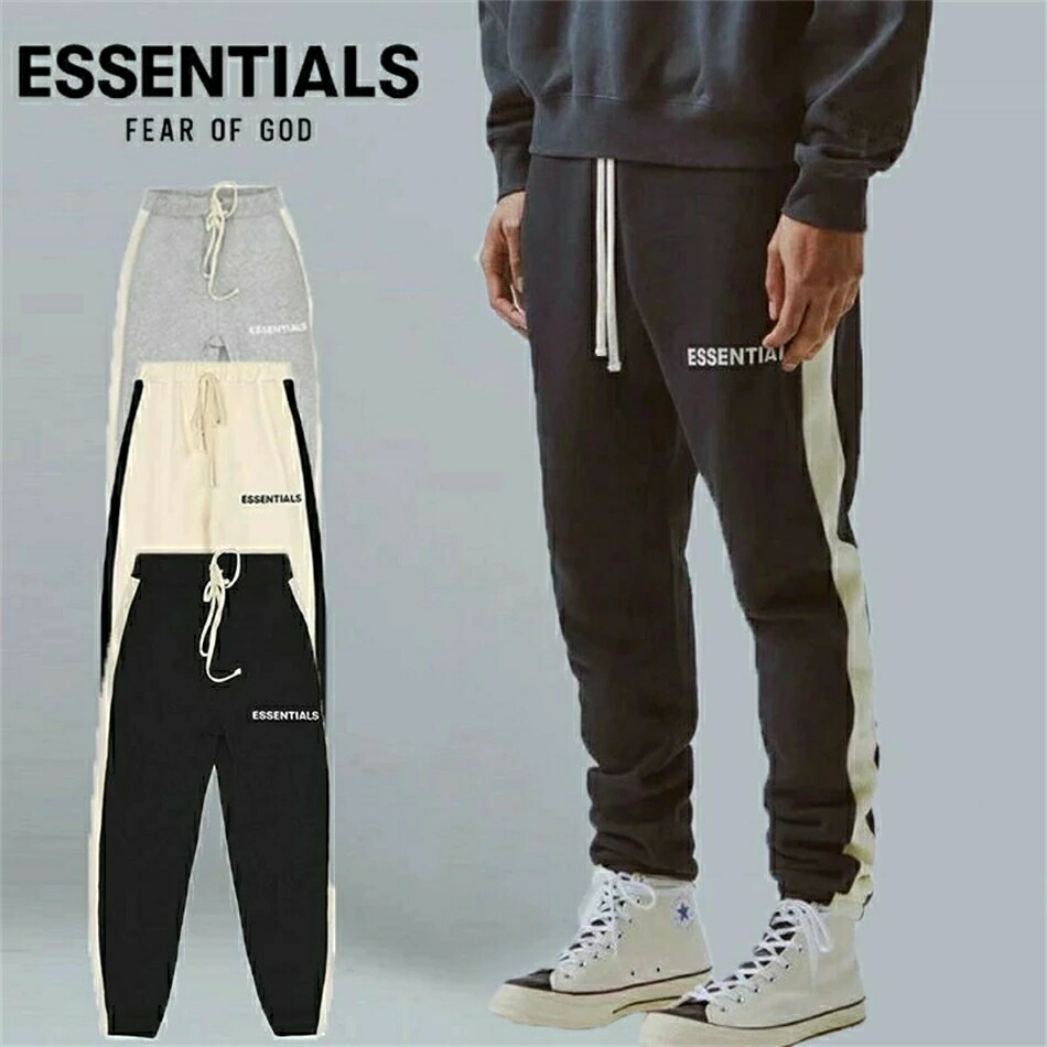 ESSENTIALS エッセンシャルズ ズボン下 向こう正面ロゴタイプ スウェットパンツ 長ズボン ズボン下 男女兼用