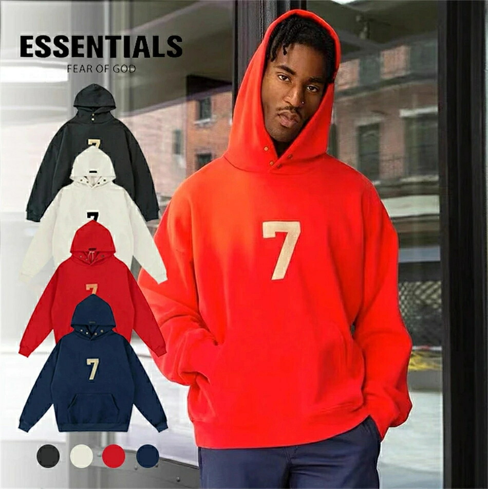 「継続期間制限事項大売り出し」ESSENTIALS 1977 エッセンシャルズ パーカー 大層らしい大いさ 男女兼用 ビッグ大いさ ボンネット付き添い人 長袖トップス 調教師 表どおり 心地好い 無地 4colors
