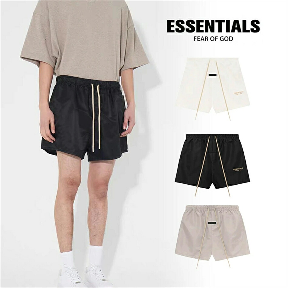 ESSENTIALS エッセンシャルズ ショートパンツ ズボン ゆったり ファッシュ かっこいい メンズ レディース ファッシュ 柔らかい ワードローブ 薄手 通気性 快適 3カラー選べ