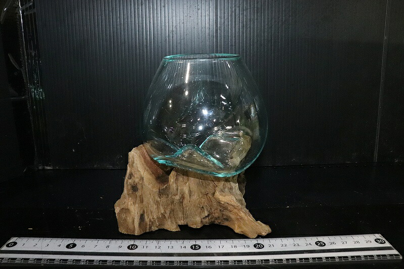 【飼育用品・器具】No2 ガラス流木 Sサイズ【１点物 個体販売】(水槽)