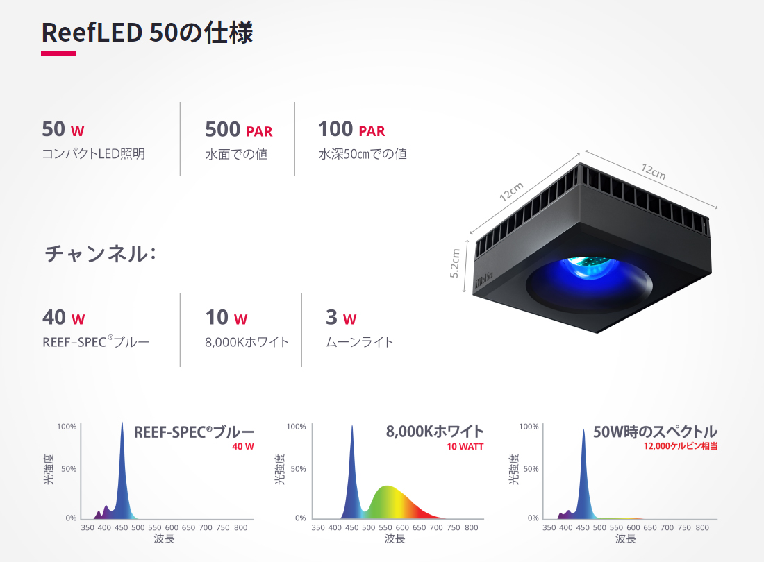 Red Sea Reef 50 LED (リーフLED)(海水用)(サンゴ用)(メーカー保証付き