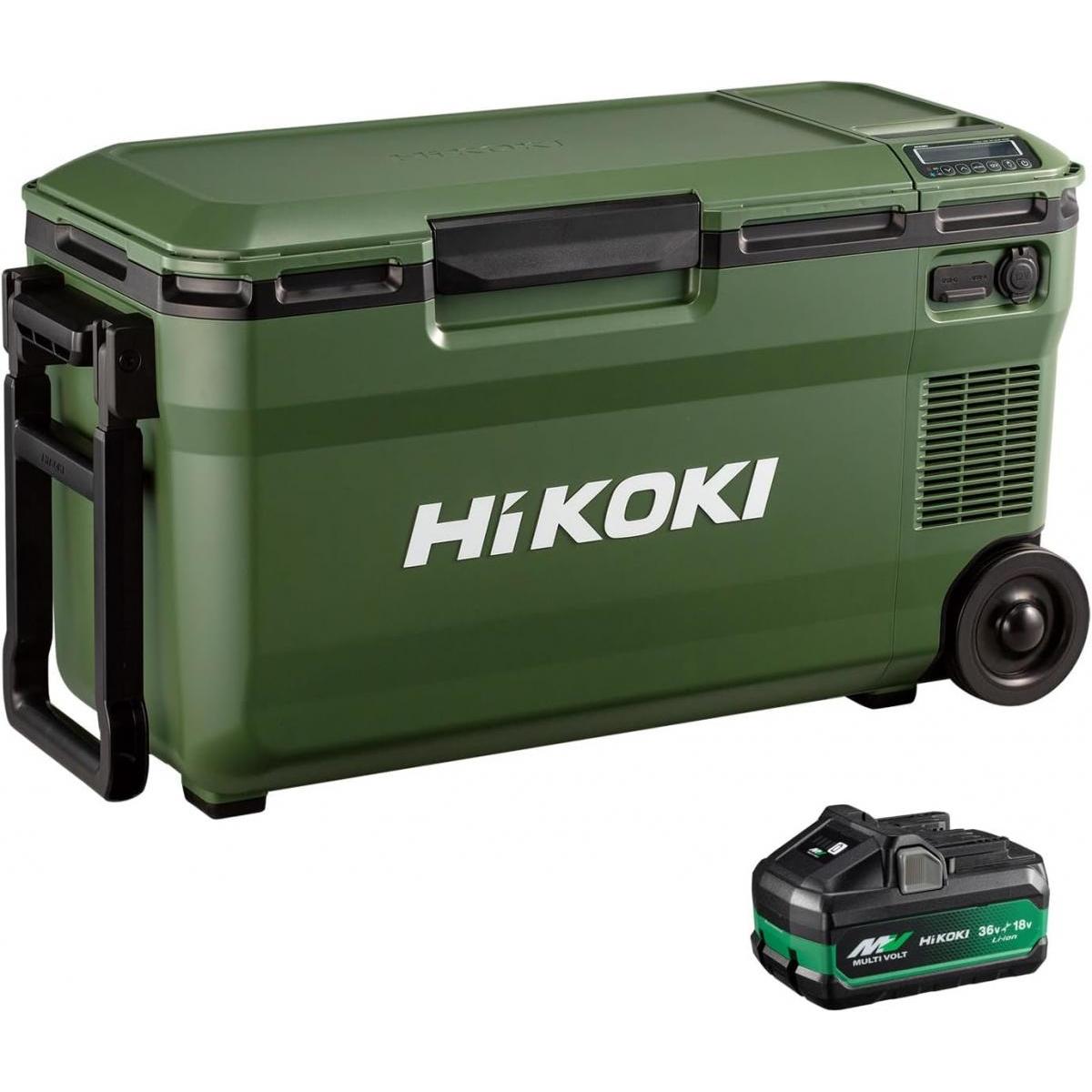 【在庫有・即納】HiKOKI(ハイコーキ) 18V コードレス冷温庫 フォレストグリーン 36L UL18DE(WMGZ) マルチボルト蓄電池 (充電器別売)充電機能