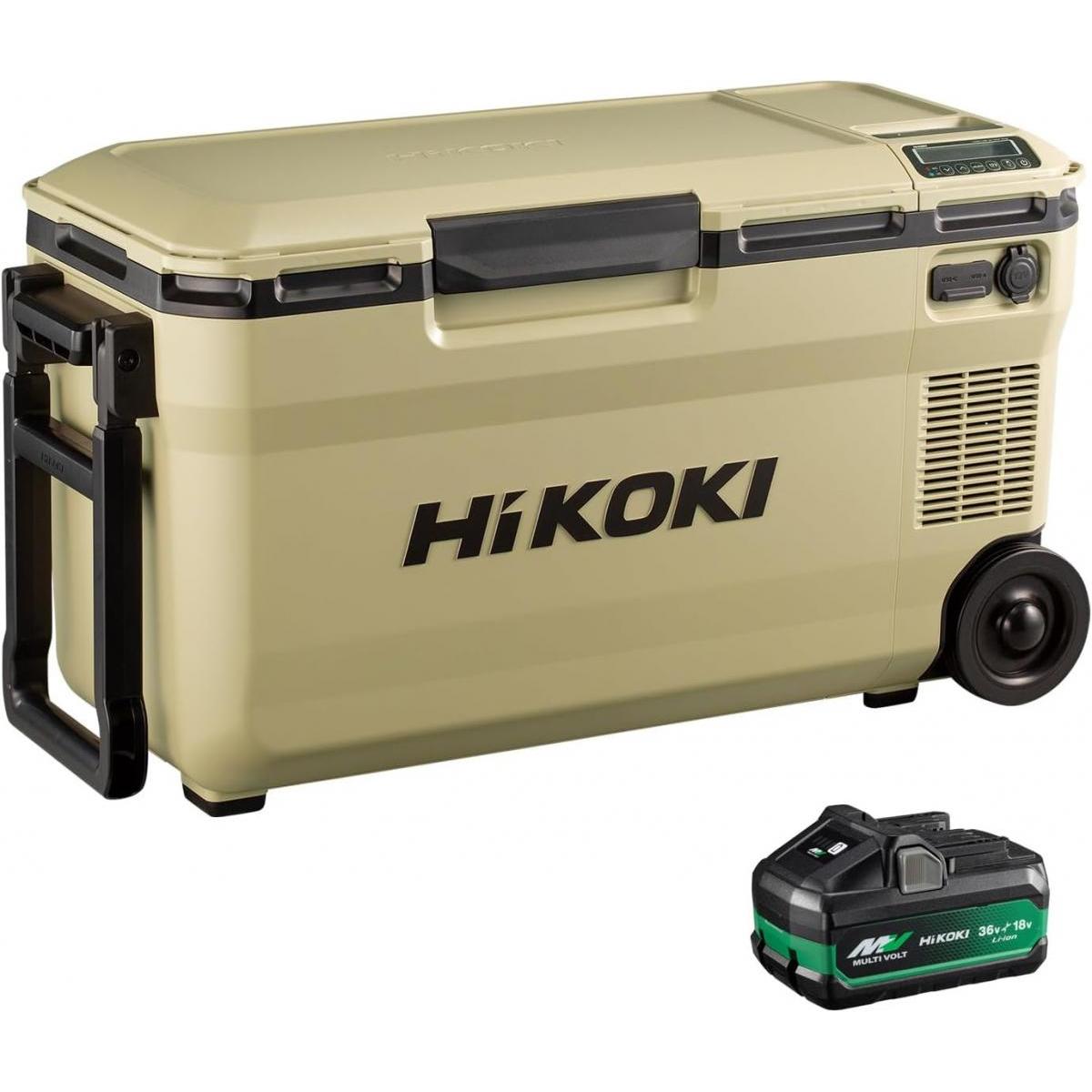 【在庫有・即納】HiKOKI(ハイコーキ) 18V コードレス冷温庫 サンドベージュ 36L UL18DE(WMBZ) マルチボルト蓄電池 (充電器別売)充電機能