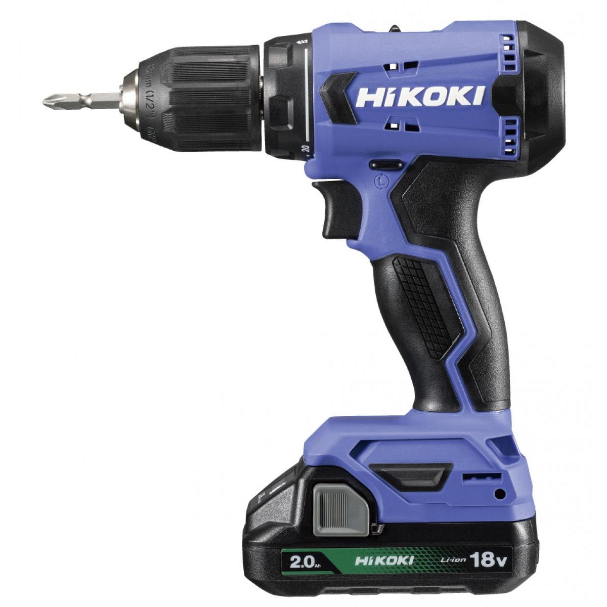【店卸し資産有・即納】HiKOKI(ハイコーキ) 18V コードレスドライバドリル FDS18DA(2BG) 乾電池×2・手っとり早い申し受ける器(UC18YKSL) ・容れもの付