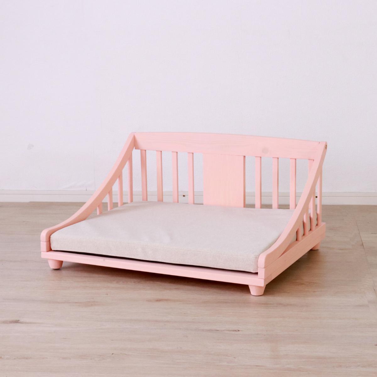 【I】後藤家具物産 マットレス付きペットベッド PB-TI-M-PK ピンク Mサイズ ペット家具 寝具 ソファー【代引き不可】【離島不可】|ペット用品専門店HUG