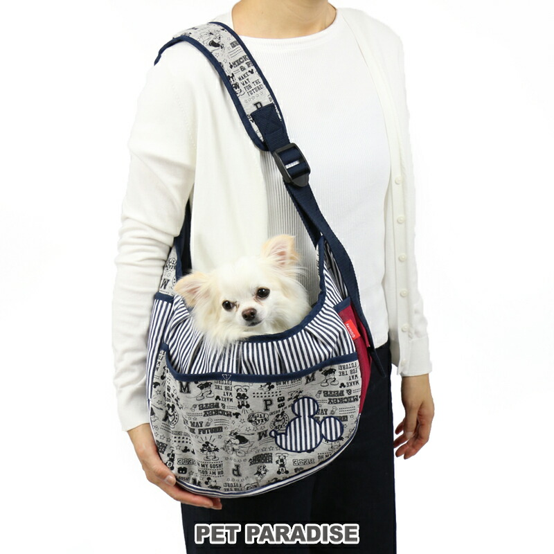 楽天市場 犬 キャリー ディズニー ミッキーマウス ヒッコリー スリング 超小型犬 2月限定送料無料 キャリーバック ショルダー おしゃれ かわいい 猫 キャラクター ペットパラダイス