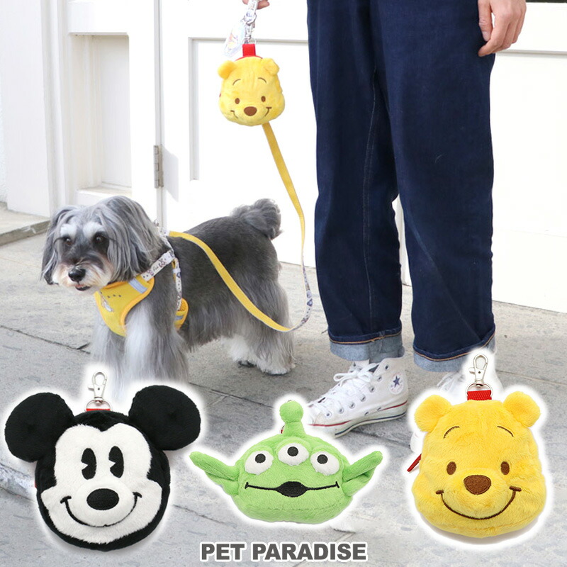 犬 マナーポーチ お散歩ポーチ ディズニー ミッキーマウス くまのプーさん トイ ストーリー 散歩用品 マナーバッグ お出かけ マナー袋 うんち袋 ウンチ袋 カラビナ付き 贅沢