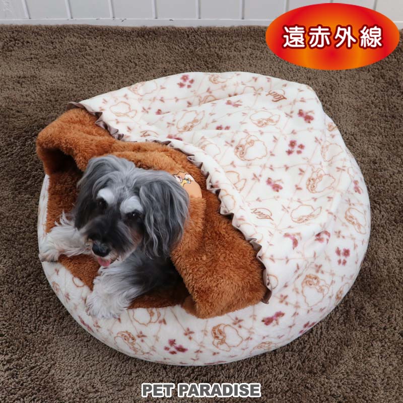 犬 ベッド ディズニー わんわん物語 レディ 遠赤外線 丸型 寝袋 (60cm) | あったか 防寒 ふわふわ おしゃれ かわいい ボア 冬 冬用 猫 ペットベッド 暖かい 保温 もこもこ 介護画像