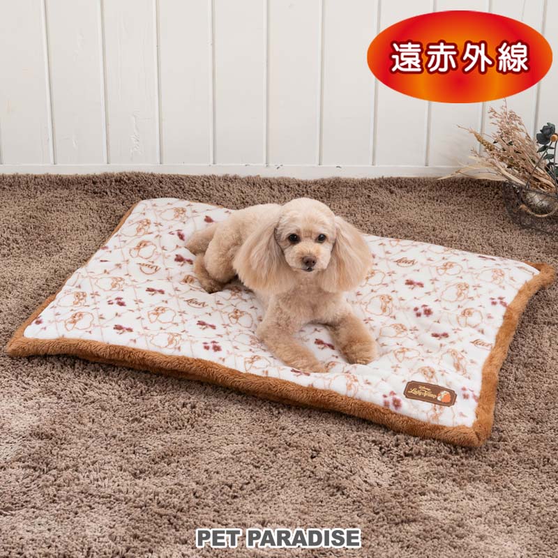 ディズニー レディ 犬 マット 冬用 遠赤外線 ボアマット (80×60cm) | わんわん物語 四角型 小型犬 おしゃれ かわいい 暖かい あったか 保温 防寒 防寒対策 猫 ベッド画像