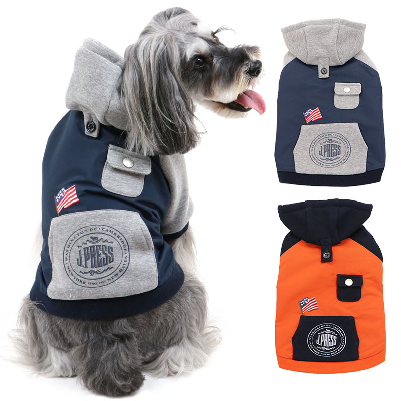 クーポン利用で300円off 犬 服 秋服 J Press パーカー 小型犬 ウィンド ポケット オレンジ ネイビー ペットウエア ペットウェア ドッグウエア ドッグウェア ベビー 超小型犬 小型犬 メール便可 Novix Com
