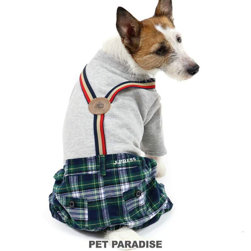 楽天市場 犬 服 秋服 J Press パンツつなぎ 小型犬 ボア チェック ペットウエア ペットウェア ドッグウエア ドッグウェア ベビー 超小型犬 小型犬 メール便可 ペットパラダイス