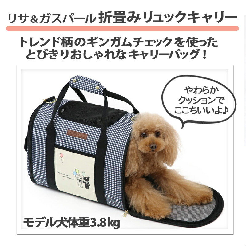 犬 猫 キャリー リサとガスパール 折畳み キャリーバッグ 小型犬 ギンガムチェック 8月限定送料無料 キャリーバック ショルダー イヌ ドック ペット用品 おしゃれ かわいい 猫 Natural Gaz Org