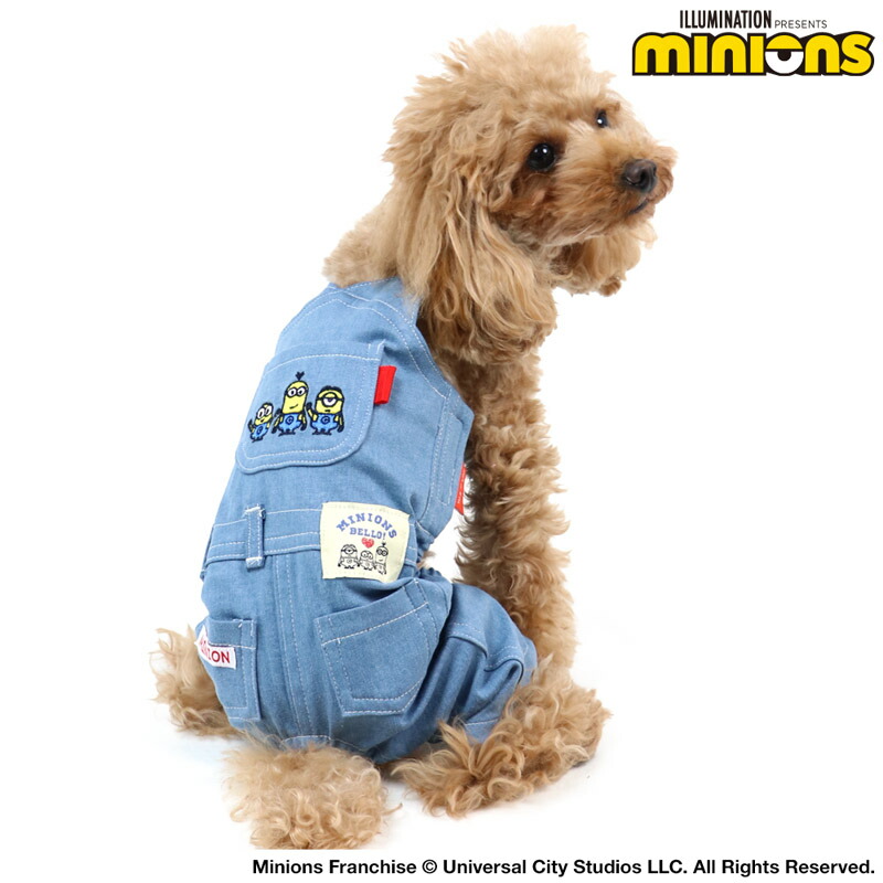 楽天市場 犬 セール 訳あり 犬 服 ミニオン デニム オーバーオール 小型犬 アウトレット Sale 返品交換不可 ドッグウエア ドッグウェア いぬ イヌ メール便可 ペットパラダイス