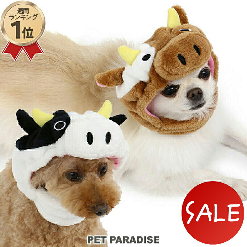 犬 セール 帽子 牛 小型犬 アウトレット Sale 返品交換不可 仮装 小物 被り物 おもしろ イヌ おしゃれ かわいい コスチューム うし ウシ Sns インスタ映え 着ぐるみ コスプレ 干支 メール便可