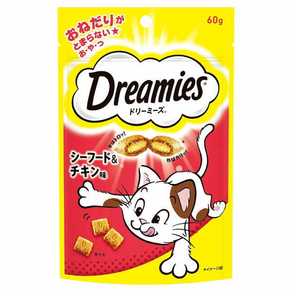 52円 格安新品 マース ドリーミーズ シーフード チキン味 60g