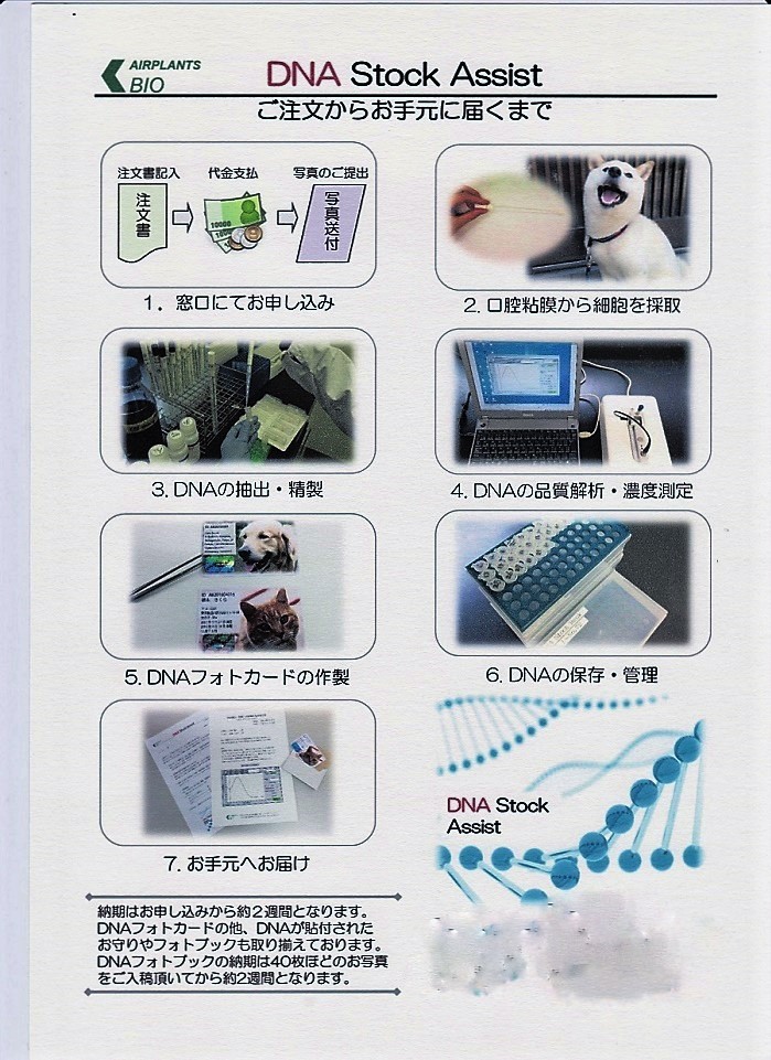 ペットのDNA保存(オモカ)