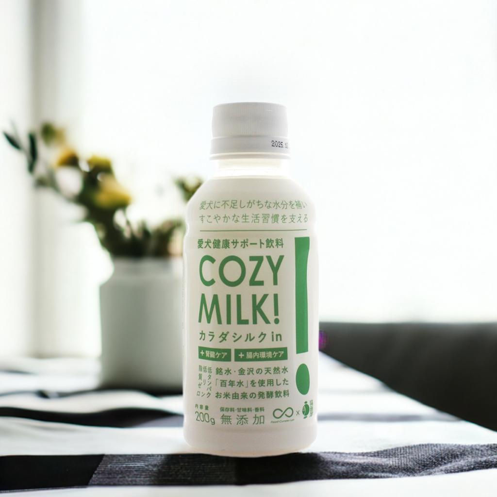COZY MILK コージーミルク カラダ地絹インチ 200ml 愛玩動物用甘酒 水もの 水分詰め直す 腎の臓に思ん量り 無加えること 低リン