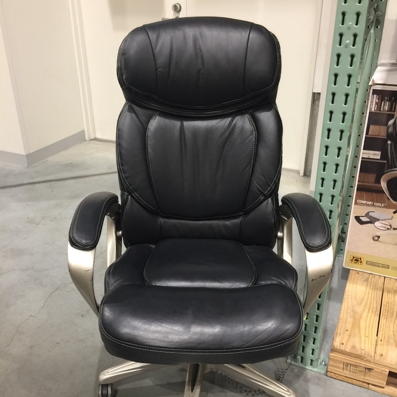 【楽天市場】【送料無料】家具・オフィス】【コストコ】TRUE INNOVATIONS エグゼクティブ オフィス チェア＜レザー/革＞＜ブラック