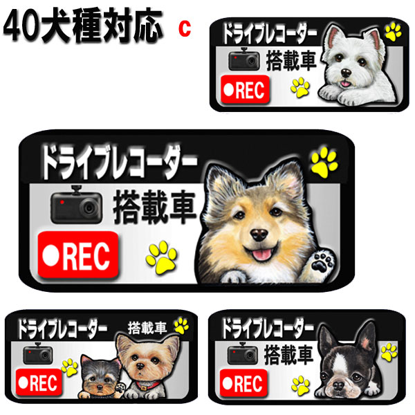 楽天市場】1000円ポッキリ ドライブレコーダー ステッカー 録画中 犬