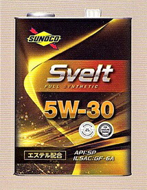 SUNOCO(スノコ)　Svelt（スヴェルト）エンジンオイル　5W-30 20Lペール