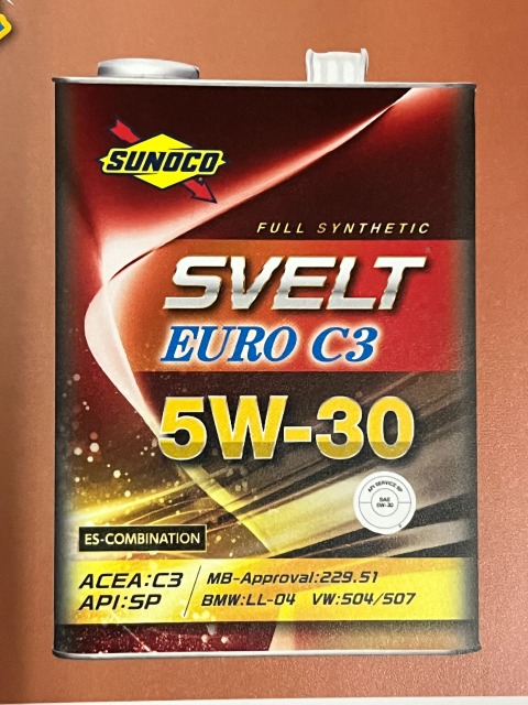 最低価格の SUNOCO スノコ Svelt EURO C3 スヴェルト ユーロ 5W-30 20L