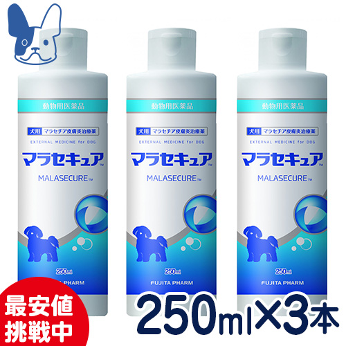 楽天市場 マラセチア皮膚炎治療薬 犬用 マラセキュアシャンプー 250ml 3本セット 動物用医薬品 国産 ペットcure Dgs 楽天市場店