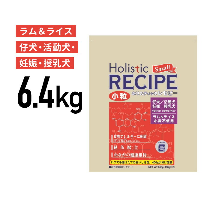 ［置き目品］基準打数通り手形 ホリスティックレセピー  子ヒツジ パピー 素粒子  6.4kg《JAN:4516950110318》